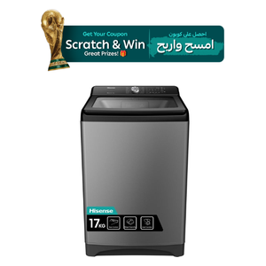  Hisense WT3I1723UT - 17Kg - 700 RPM - Top Loading Washing Machine - Gray 