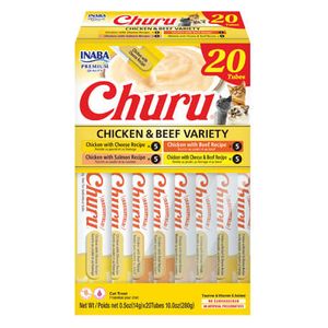 Inaba Churu Chicken & Beef Variety Cat Snack - 20 Pieces