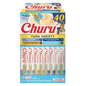 Inaba Churu Tuna Variety Cat Snack - 40 Pieces