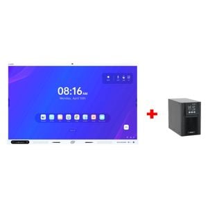 ProStar Interactive Display - 75-inch - 4K - 48MP Camera & 8 Microphones + Online ProStar UPS - 1000VA - Minimum Voltage 150V - Black