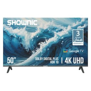  شاشة شونك 50 انش - 4K - QLED - ستلايت داخلي - 60 هرتز- نظام جوجل تي في - TP-DGU50A-50 - أسود 