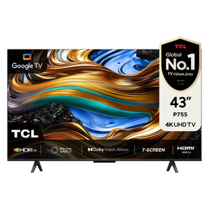  شاشة تي سي ال 43-انج فئة P755 - سمارت - 4K - UHD - إصدار 2024 - 60 هيرتز 