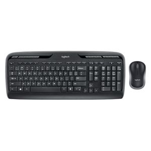  لوحة مفاتيح و ماوس لاسلكي لوجتيك - MK330 - اسود 