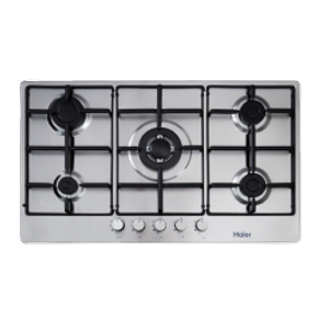  Haier HHB-G90X - 5 Burners - Built-In Gas Cooker - Silver 