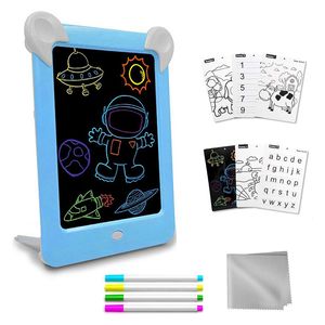  YTYASO X001H1QBWP - Magic Illuminated Drawing Pad - 10-Inch Educational Writing Board - Blue 