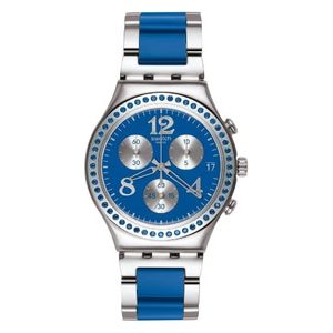  Swatch Watch YCS553G For Women - Analog Display, Stainless Steel Band - Blue 