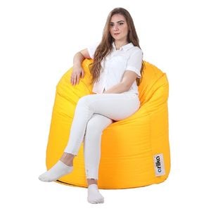  Ariika Willow Jeans Bean Bag Chair - Yellow 