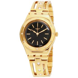  Swatch Watch YLG135G For Women - Analog Display, Stainless Steel Band - Gold 