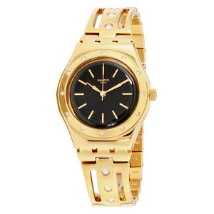  Swatch Watch YLG135G For Women - Analog Display, Stainless Steel Band - Gold 