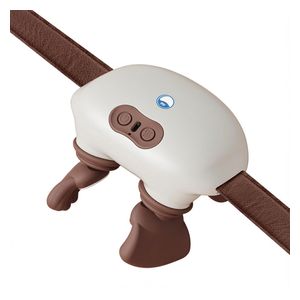  Jigerjs Z10 - Neck and Shoulder Massager - Rechargeable with Heat Therapy - Brown 