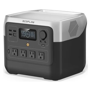 محطة الطاقة المحمولة ايكوفلو - River 2 Pro - 768Wh - اسود