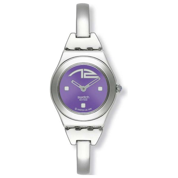  Swatch Watch YSS146A For Women - Analog Display, Stainless Steel Band - Silver 