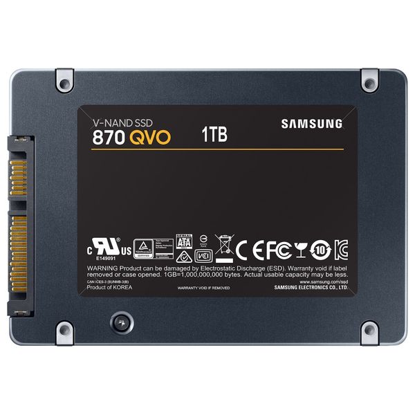  Samsung 870QVO - 1TB - Internal SSD Hard Drive - Gray 