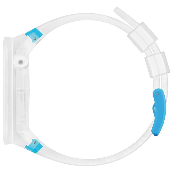  Swatch Watch SO27E105 For Unisex - Analog Display, Silicone Band - Glass 