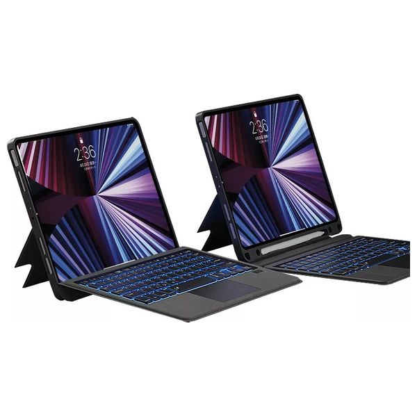 لوحة مفاتيح لاسلكي دبليو اي دبليو يو - Mag Touch iPad Keyboard - 12.9" - اسود 
