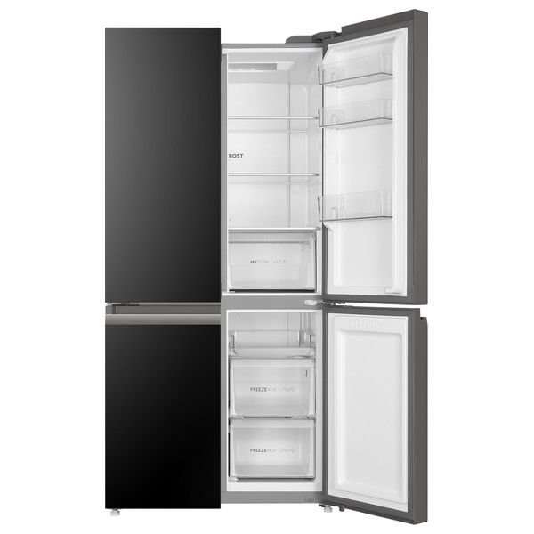 Haier HRF-700BG - 22ft - French Door Refrigerator - Black Glass