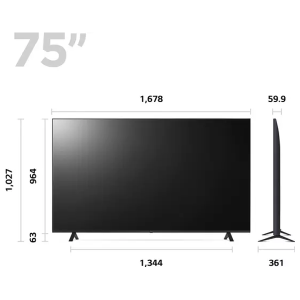 LG 65-Inch UR80 Series - Smart - 4K - LED - 50Hz - 2023 Model