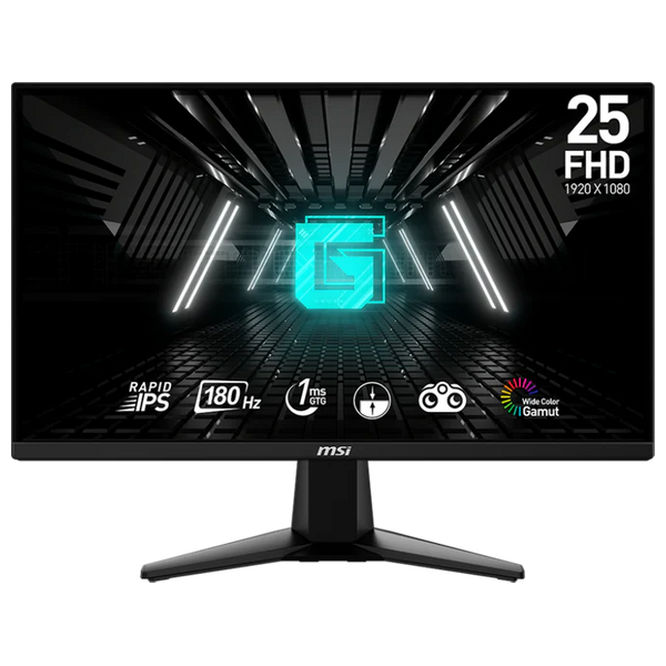 MSI 24.5-Inch G255F-Series - Flat Monitor - 180Hz - 1ms Response Time - FHD - 300 Nits - Rapid IPS Panel