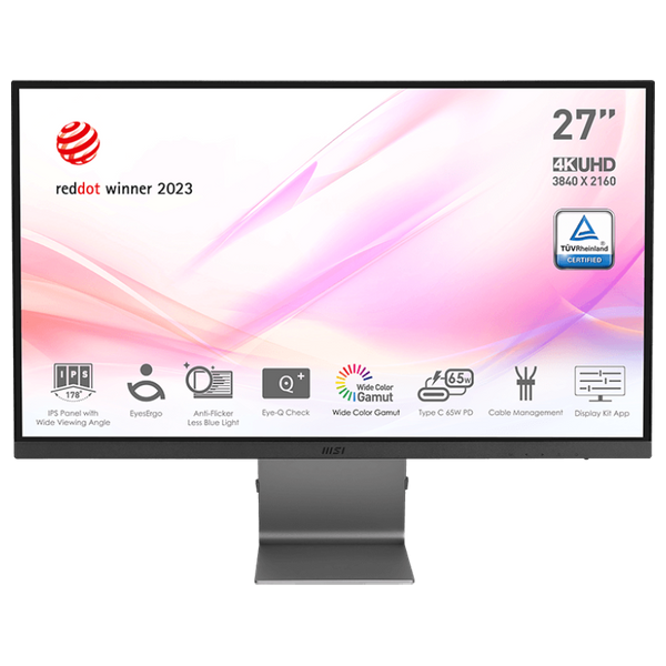 شاشة حاسبة ام اس اي 27-انج فئة MD271UL - سرعة الاستجابة 4 ملي ثانية - شاشة مسطحة - 60هيرتز - 4K UHD