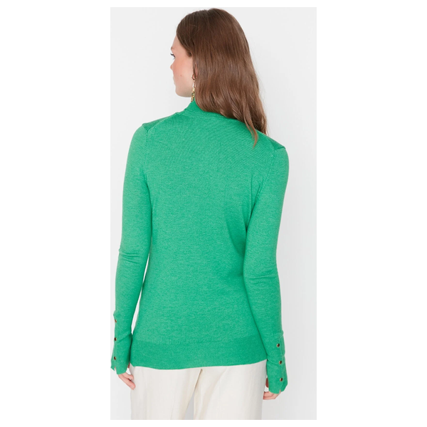 بلوزة نسائية قبة عالية ترينديول ميلا - اخضر