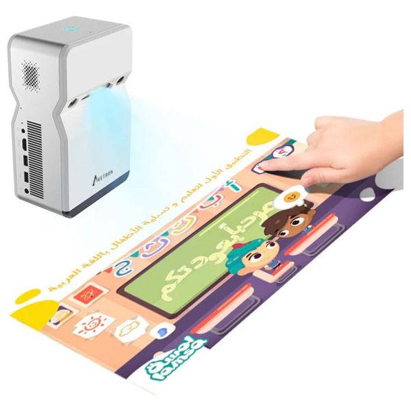  جهازعرض ذكي أفيترون Ripple - دقة Full HD 1080p - تقنية DLP - رام 4GB - ذاكرة 32GB - نظام Android 9.0 - أبيض 