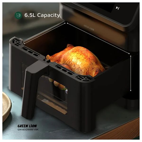  GREEN LION - Smart Air Fryer - 6.5L - 1800W - Black 