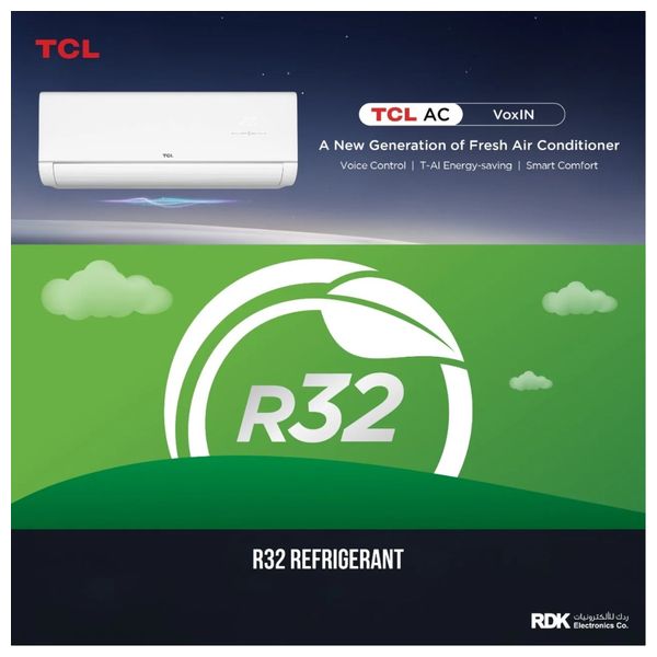  TCL TAC-24CHSD/MAX - 2 Ton - Wall Mounted Split - Inverter Pro - 6 Stage Amp Control - White + TCL TY-LWYR83B - Water Dispenser With Refrigerator - Black - Free Installation 