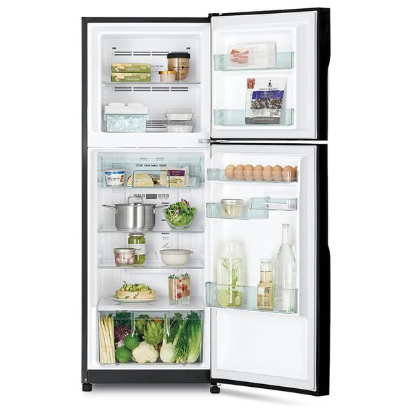 Hitachi HRTN5230MBBKIQ - 10ft - Conventional Refrigerator - Black