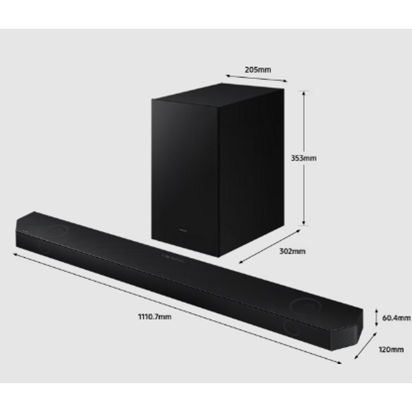 Samsung HW-Q700B - Soundbar Speaker - Black