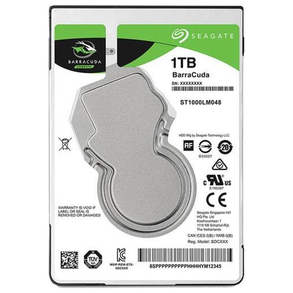 Elryan Seagate BarraCuda 5400 rpm 2.5 1TB Internal HDD Hard Drive Steel