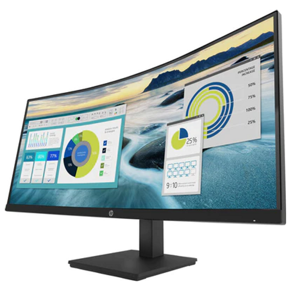 HP 34-Inch Y56AS-Series - Curved Monitor - 75Hz - 5ms Response Time - WQHD