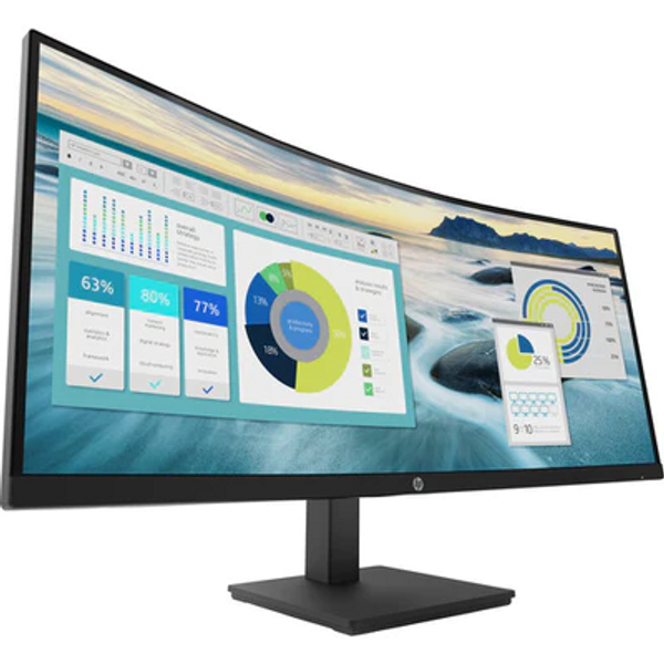 HP 34-Inch Y56AS-Series - Curved Monitor - 75Hz - 5ms Response Time - WQHD