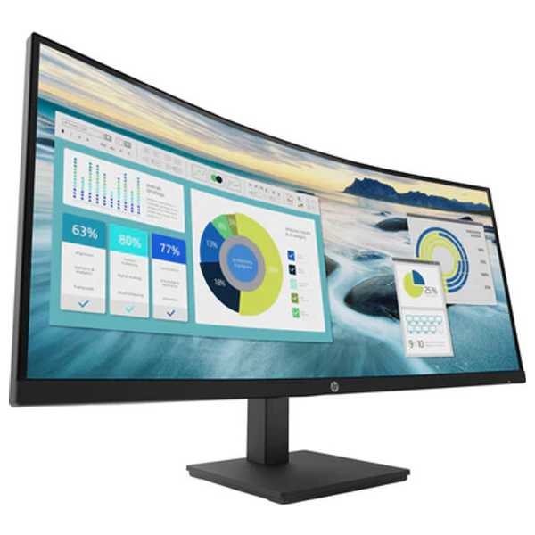 HP 34-Inch Y56AS-Series - Curved Monitor - 75Hz - 5ms Response Time - WQHD