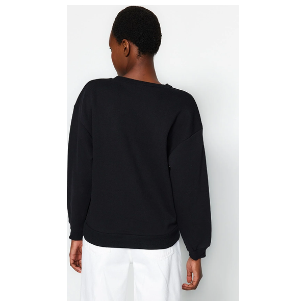 Trendyolmilla Women’s Thick Fleece Sweater - Black