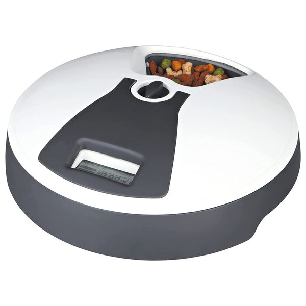  تريكسي موزع طعام أوتوماتيكي للحيوانات الأليفة - رمادي 