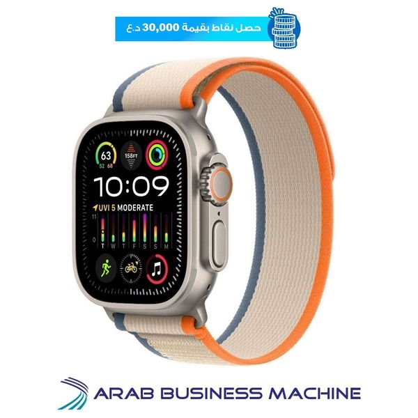  ساعة ابل الترا 2 GPS + Cellular - ملم49 - هيكل من التيتانيوم مع حلقة 