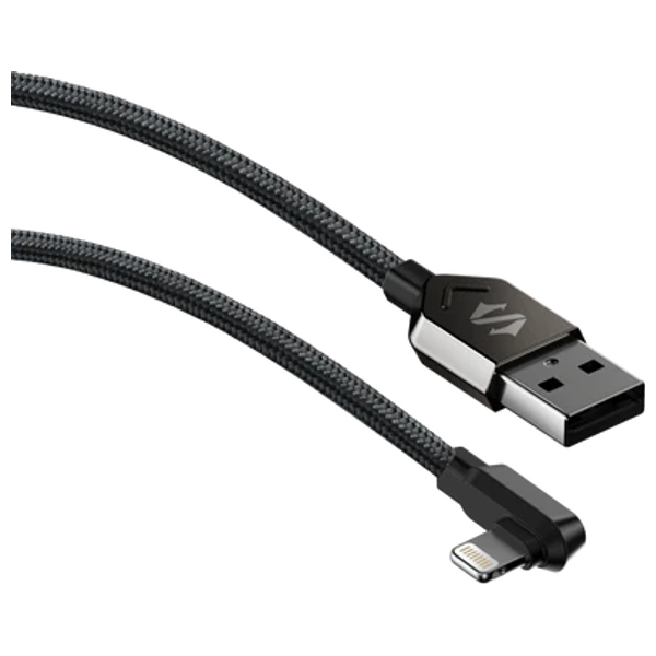 Black Shark Right-Angle - Cable For IPhone - 1.8 m - Black