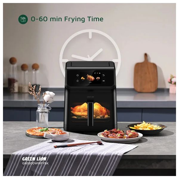  GREEN LION - Smart Air Fryer - 6.5L - 1800W - Black 