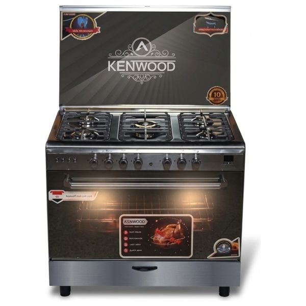  Kenwood KEN-90BFC-VN-DGL - Gas Cooker - 90x60 cm - 5 Flames - Stainless Steel 