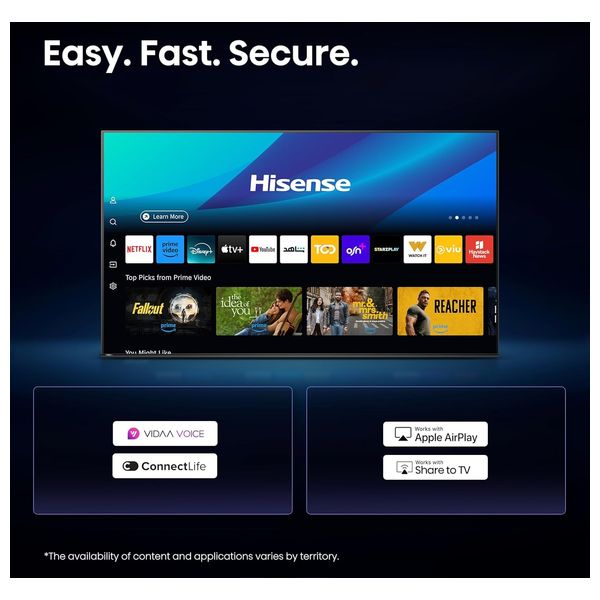  شاشة هايسنس - 55 بوصة - فئة U7Q - سمارت - دقة 4K - شاشة Mini-LED - معدل تحديث 144 هيرتز  - معدل حركة 240 