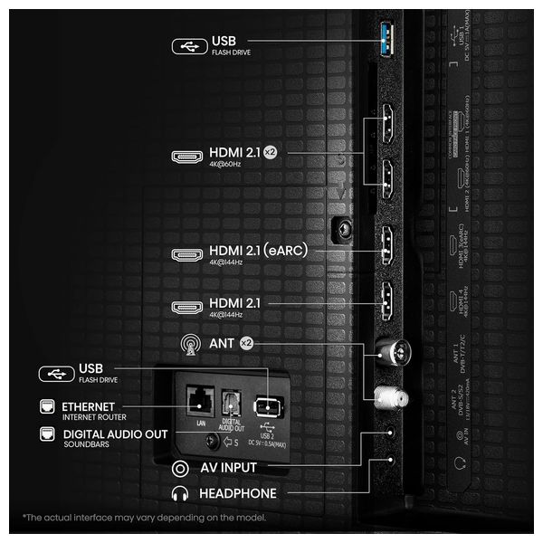  شاشة هايسنس - 55 بوصة - فئة U7Q - سمارت - دقة 4K - شاشة Mini-LED - معدل تحديث 144 هيرتز  - معدل حركة 240 