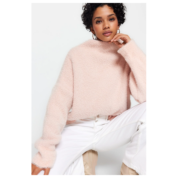 Trendyolmilla Women’s Thread Knitwear Sweater - Pink
