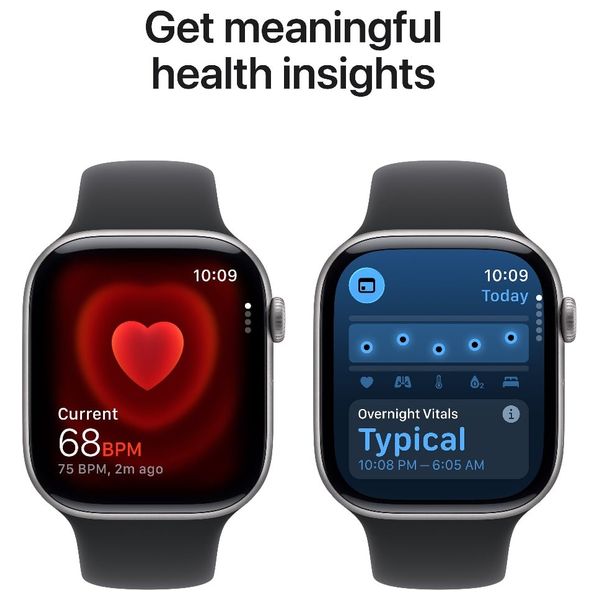 Apple Watch Series 11 42mm GPS Space Gray Aluminum - Sport Band Black - S/M