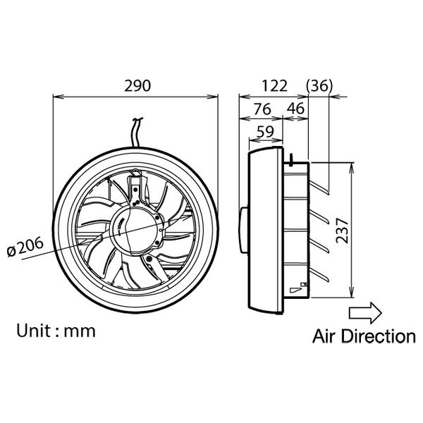 KDK 20WAA - Ventilating Fan