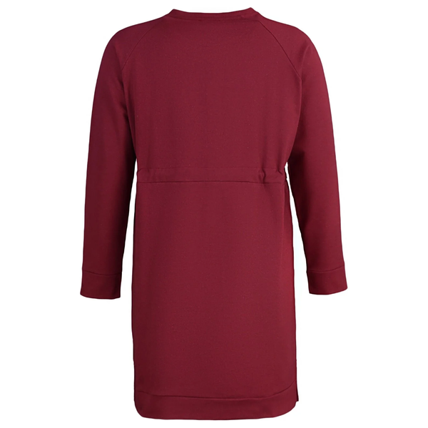 Trendyol Curve Women's Sleeve Casual Shirt Dress - Burgundy