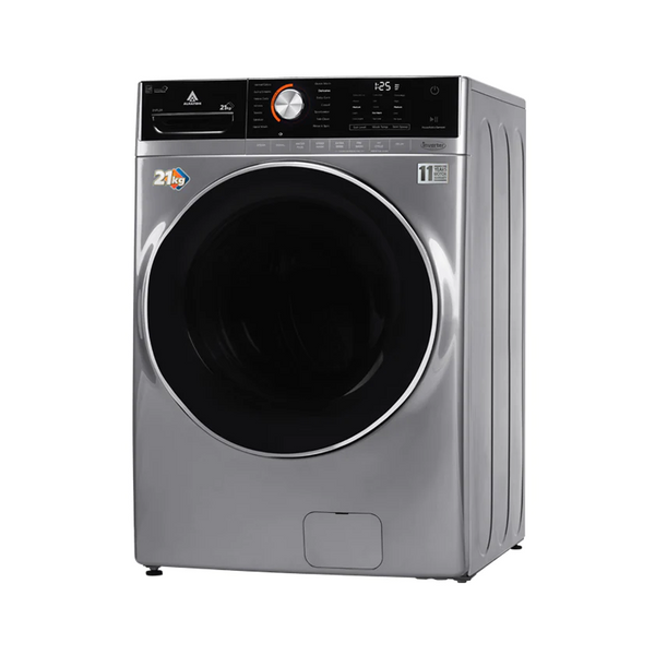 Alhafidh 21FL91 - 21Kg - 1300RPM - Front Loading Washing Machine - Silver