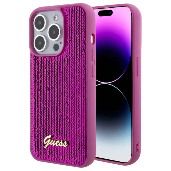 Guess GUHCP15XPSFDGSF - Mobile Cover For iPhone 15 Pro Max - Fuchsia