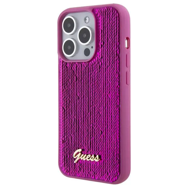 Guess GUHCP15XPSFDGSF - Mobile Cover For iPhone 15 Pro Max - Fuchsia