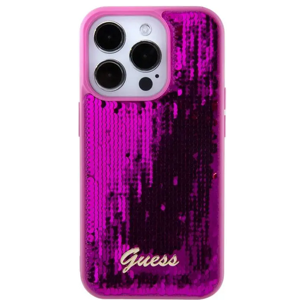 Guess GUHCP15XPSFDGSF - Mobile Cover For iPhone 15 Pro Max - Fuchsia