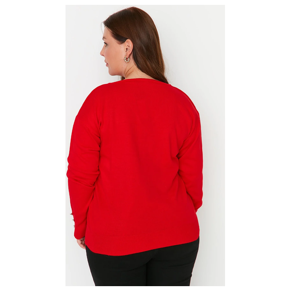 Trendyol Curve Women's Blouse Long Sleeve - Red